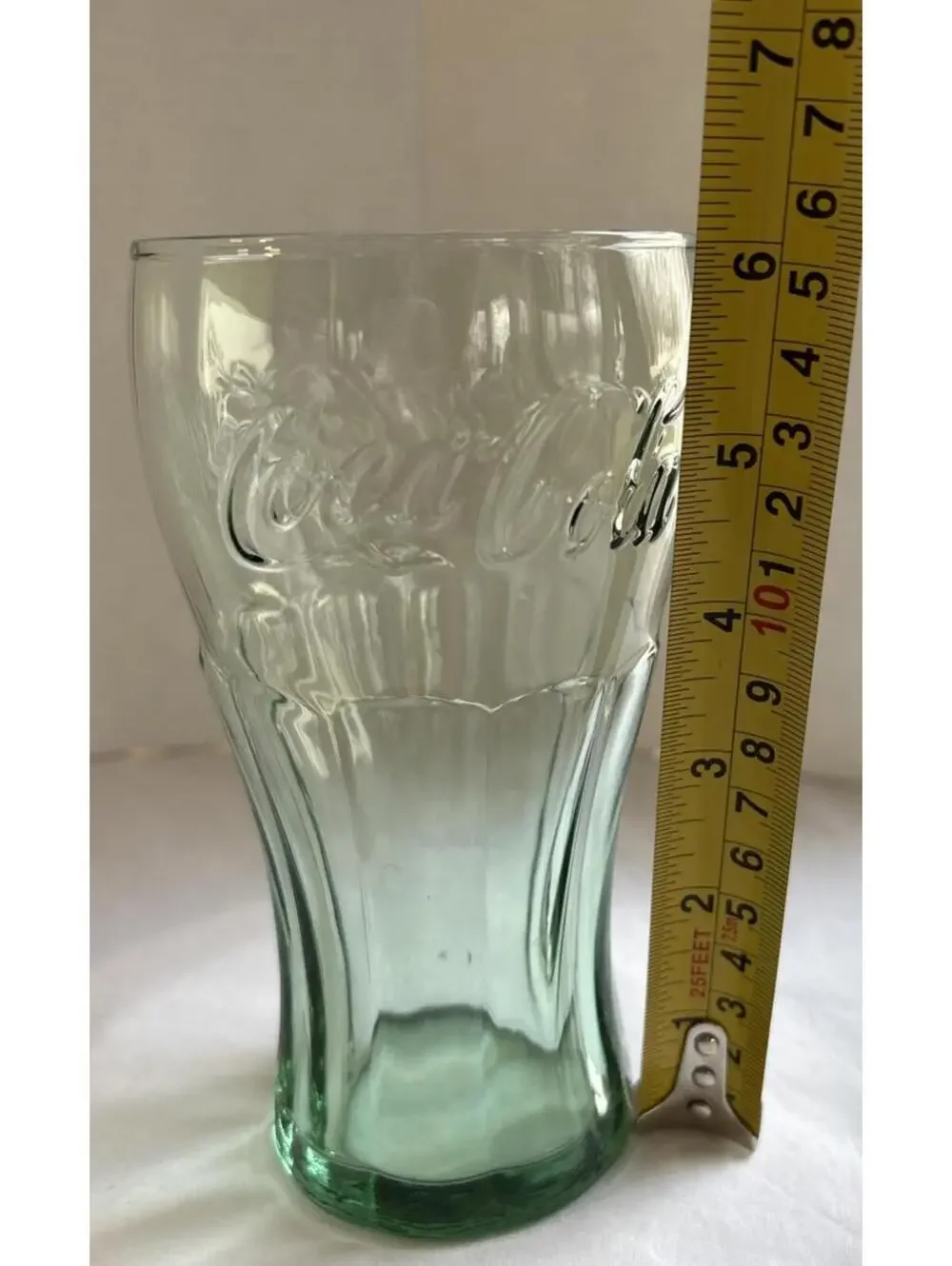 Coca Cola Green Soda Fountain Glass Vintage